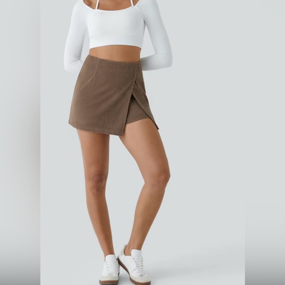 Halara High Waisted Corduroy Skort